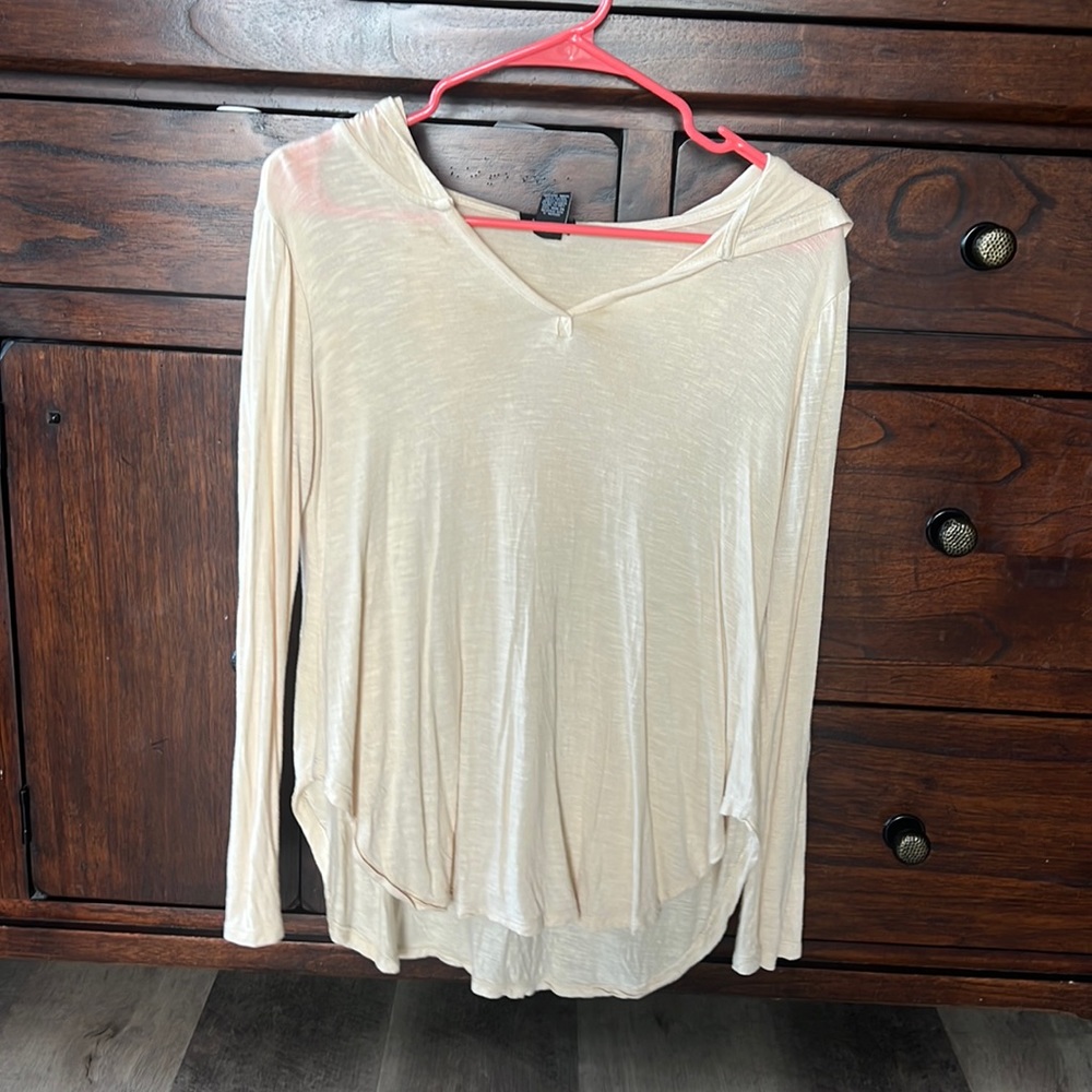 Forever 21, Womens light weight, long sleeve, hooded shirt